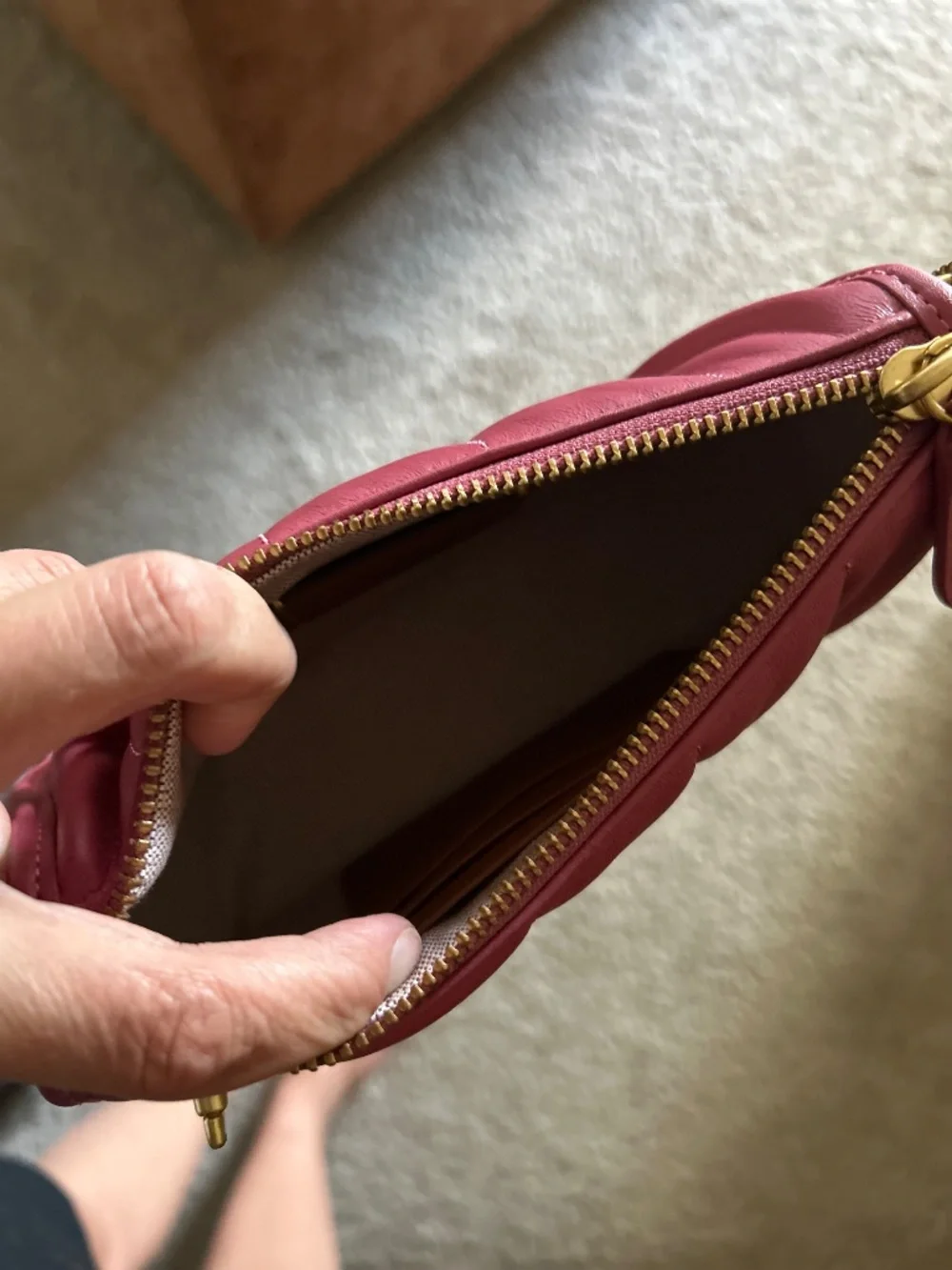 NWT Coach Mini Quilted shoulder bag